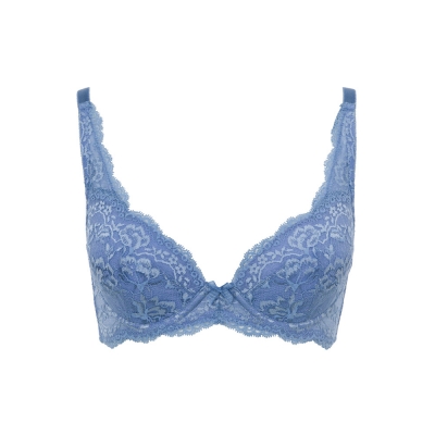 【黛安芬】自然優雅系列 透氣包覆 C-E罩杯內衣 質感藍｜16-8075 P7
