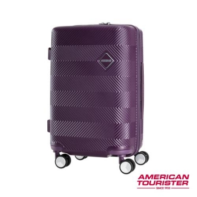 【Samsonite 】 AT美國旅行者 20吋Groovista 霧面耐磨吸震硬殼登機箱(紫)
