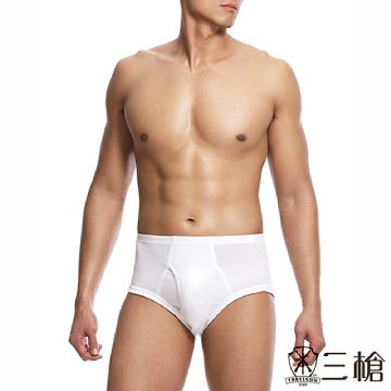 三槍牌 時尚精典型男金絲棉三角褲2件組(M-XL)