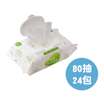 【甜蜜家族】育樂 嬰兒護膚濕紙巾80抽24包