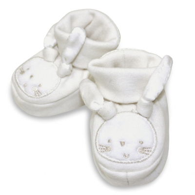 【GENNIE'S】英國「Natures Purest」天然純綿-小兔嬰兒軟鞋