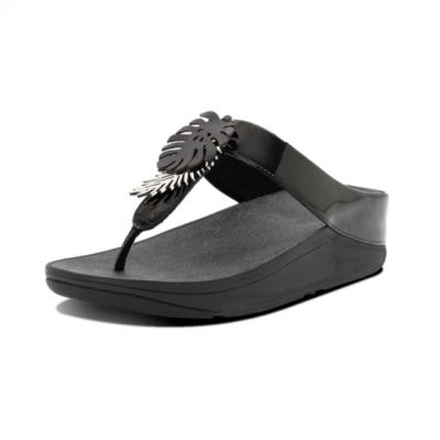 【fitflop】 FINO JUNGLE LEAF TOE-POST SANDALS 熱帶葉飾夾腳涼鞋