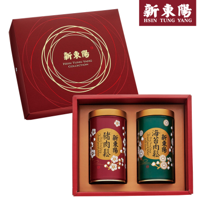 【新東陽】典雅尊貴2號禮盒(肉鬆兩入禮盒255g*2罐)