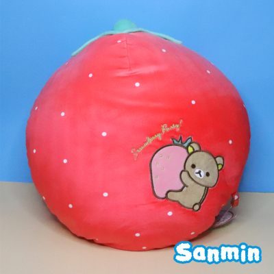 【勝明Sanmin】拉拉熊草莓造型抱枕