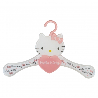 【JINMEI】Hello Kitty 立體臉蛋造型衣架-粉4入MT-556KT-PK