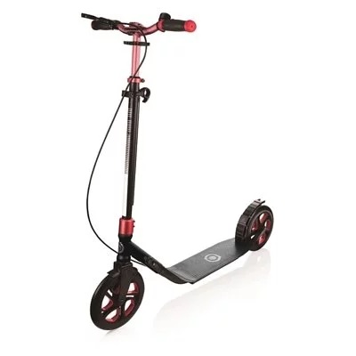 【法國 Globber Scooter】哥輪步 成人摺疊滑板車 NL 230-電鍍紅