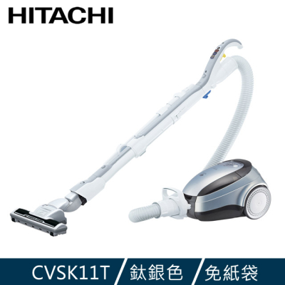 【HITACHI 日立】610W日本原裝免紙袋吸塵器 CVSK11T