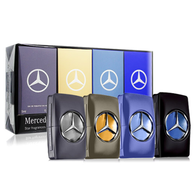 Mercedes Benz 賓士 男性香水禮盒[王者之星/紳藍爵士/私人定製/輝煌之星](5mlX4)_國際航空版
