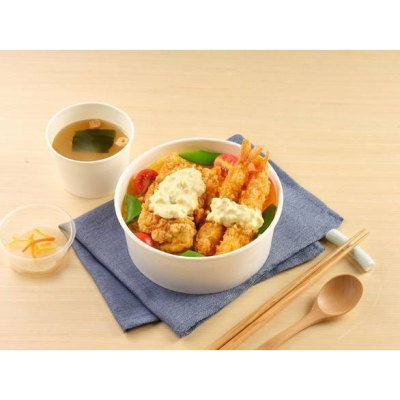 【YAYOI彌生軒】南蠻炸雞拼炸蝦丼 Nanban Deep-Fried Chicken and Deep-Fried Shrimp Donburi_限南港車站自取