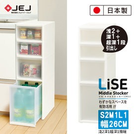  【日本JEJ】MIDDLE系列小物抽屜櫃 S2M1L1_元氣熊