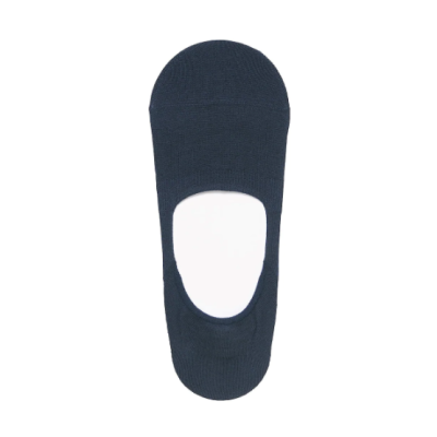 【MUJI無印良品】男棉混輕薄腳跟防滑隱形襪 暗藍25~27cm