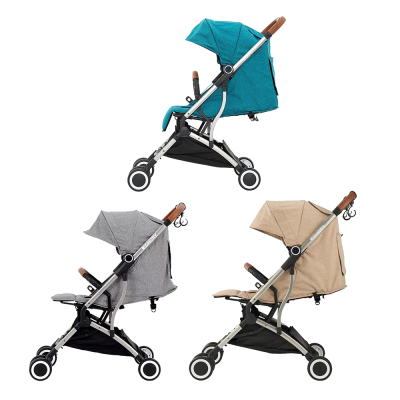 KIDMORY 輕量秒收嬰兒推車(KM-688)-知性綠/時尚灰/摩卡杏) 送遮雨罩、掛鉤