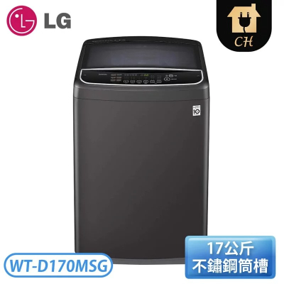 【LG樂金】 TurboWash3D™ 直立式直驅變頻洗衣機｜17公斤 WT-D170MSG