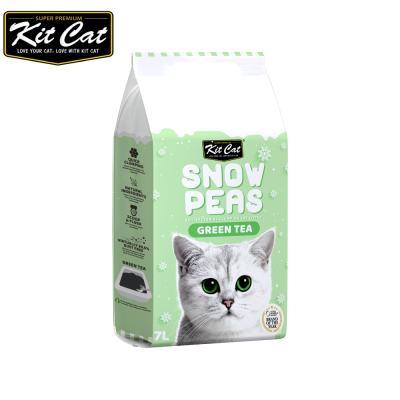 【寵物公園】Kitcat 飄飄豌豆砂多種口味 7L-綠茶