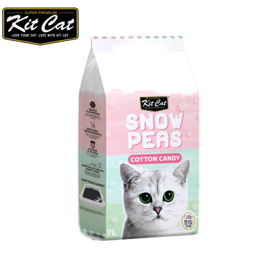 【寵物公園】Kitcat 飄飄豌豆砂多種口味 7L-棉花糖