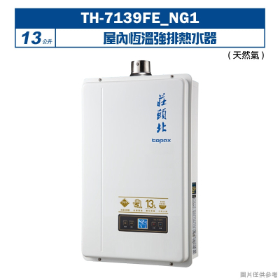 莊頭北【TH-7139FE_NG1】13公升屋內恆溫強排熱水器(天然氣) (全台安裝)