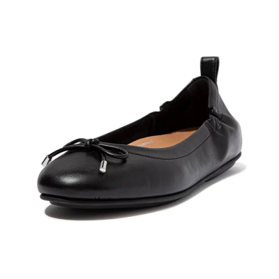 【FitFlop】ALLEGRO BOW LEATHER BALLERINAS皮革芭蕾舞鞋−3色