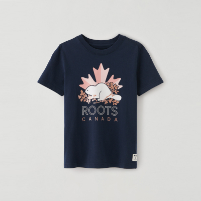 【Roots】大童- 愛最大加拿大日系列 經典元素短袖T恤