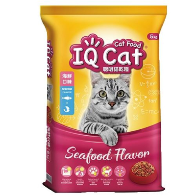 【IQ Cat】聰明乾貓糧-海鮮口味 5kg (成貓配方)