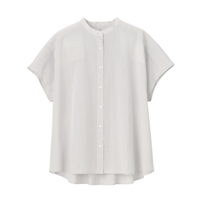 【MUJI無印良品】女有機棉水洗強撚法式袖套衫-5色 (BCA31A2S)