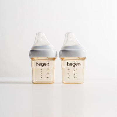 【hegen】金色奇蹟PPSU多功能方圓型寬口奶瓶150ml (雙瓶組)_安琪兒