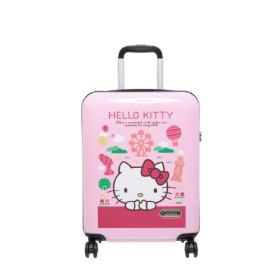 【OUTDOOR】 Hello Kitty聯名款台灣景點20吋行李箱-粉紅色_BAG TO YOU 百達遊