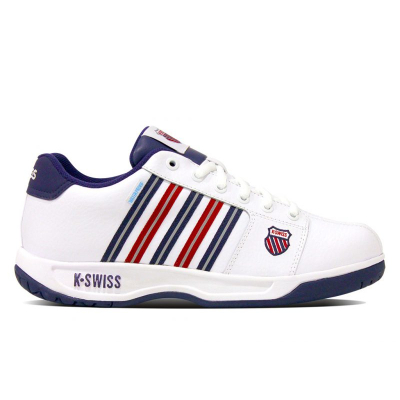 【K-SWISS】Eadall WP防水鞋-白/藍/紅 (96781-113)