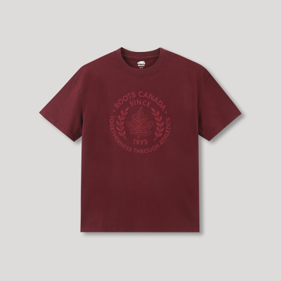 【Roots】男裝- T恤俱樂部系列 楓葉徽章短袖T恤