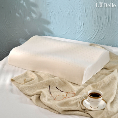 義大利La Belle《斯里蘭卡天然透氣工學舒壓乳膠枕60*40》一入