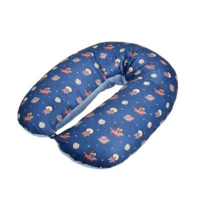 【麗嬰房】英國 Unilove Hopo多功能孕哺枕-枕套(星際狗聯名款-星際藍) (不含枕心)