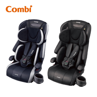 【甜蜜家族】Combi Joytrip S 2-12歲成長型汽車安全座椅(洗鍊黑/炫目紅)