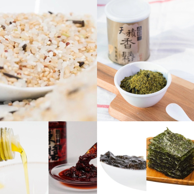 【高仰三】健康風味組合包(鄉米+小海苔+苦茶油+辣醬+香鬆+海苔醬)