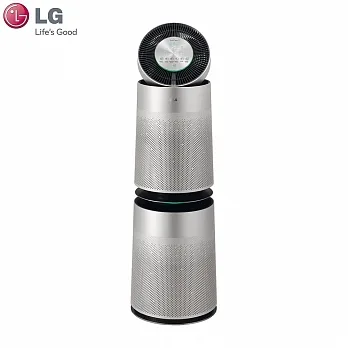 【LG 樂金】LG PuriCare 360°空氣清淨機 AS101DSS0 (雙層-銀色)(適用30坪)寵物功能增加版