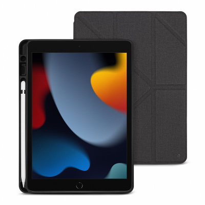 JTLEGEND iPad 2021 Amos 10.2吋 相機快取多角度折疊布紋皮套