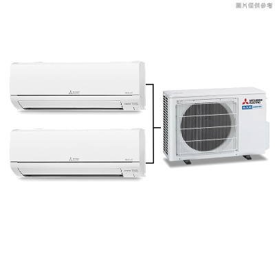 MITSUBISH三菱電機【MXZ-2C50NA/MSZ-GE35NA/MSZ-GE35NA】變頻一對二分離式冷氣(冷暖型)(含標準安裝)