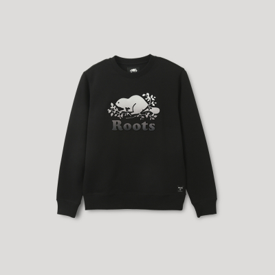 【Roots】男裝- 城市悠遊系列 浮凸壓花海狸雙面布圓領上衣