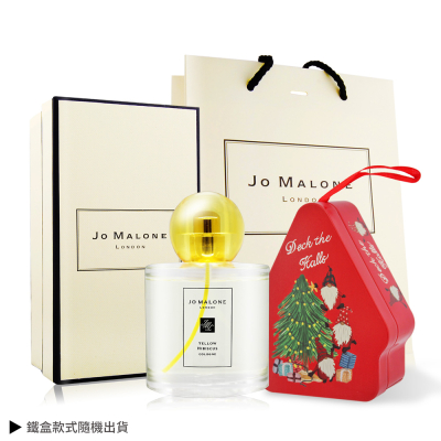 Jo Malone 黃槿花香水(100ml)+聖誕樹造型鐵盒[附禮盒+提袋]-國際航空版