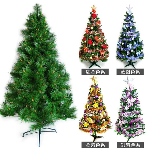 【摩達客】台灣製15尺/15呎(450cm)特級綠松針葉聖誕樹 (+飾品組)(不含燈)本島免運費(YS-GPT015003)