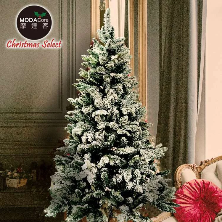 【摩達客】4呎/4尺(120cm)頂級植雪擬真混合葉聖誕樹 裸樹(不含飾品不含燈)本島免運費(YS-NST2104001)