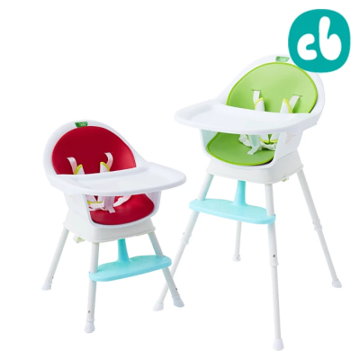 【美國 Creative Baby】創寶貝 最新改款 三合一成長型寶寶大餐椅 紅色/綠色