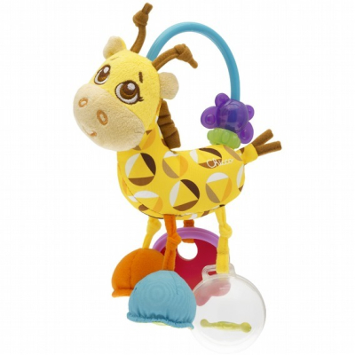【Chicco】繽紛長頸鹿觸感玩具