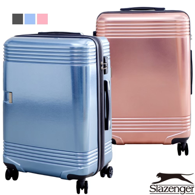 限量倒數↘_Slazenger 史萊辛格 28吋鋼煉光燦系列行李箱(冰藍/玫瑰金/鐵灰)