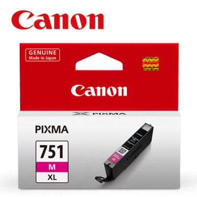 【Canon】CLI-751XL-M 原廠紅色高容量XL墨水匣