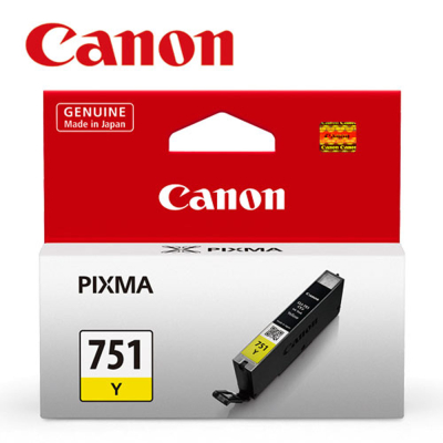 【Canon】CLI-751Y 原廠黃色墨水匣