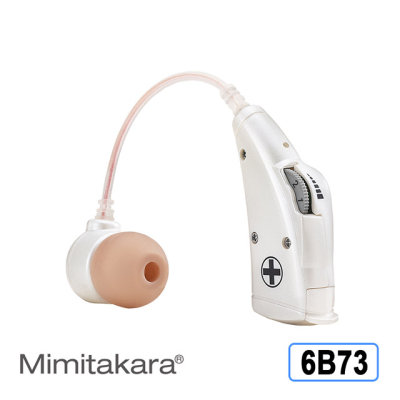 耳寶 助聽器(未滅菌)★Mimitakara 電池式耳掛型助聽器 晶鑽白 6B73  晶鑽粉 6B78 輕、中度聽損適用