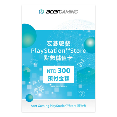 【PS周邊】PSN PlayStation 台灣版 點數卡 300點 (限PSN台灣帳號使用) (周邊)