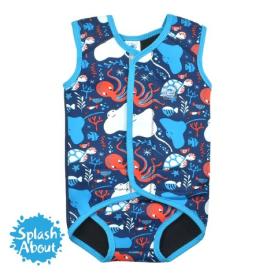 【Splash About 潑寶】BabyWrap 包裹式保暖泳衣 -海底大冒險L 號