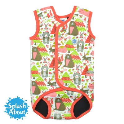 【Splash About 潑寶】BabyWrap 包裹式保暖泳衣 -森林遊樂園L 號