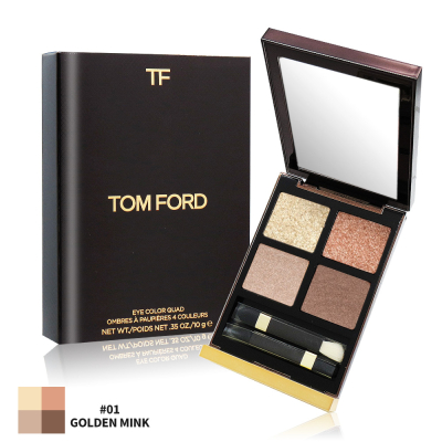 TOM FORD 高級訂製四格眼盤#01 GOLDEN MINK(10g)-國際航空版
