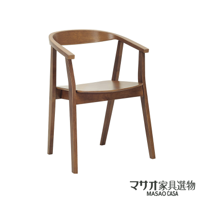領券4931【生活工場】格雷塔橡膠木餐椅-褐色/黑色